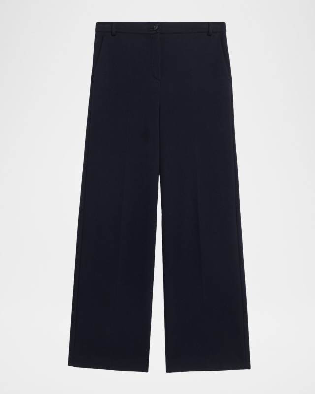 Zelota Flannel Jersey Ankle Trousers